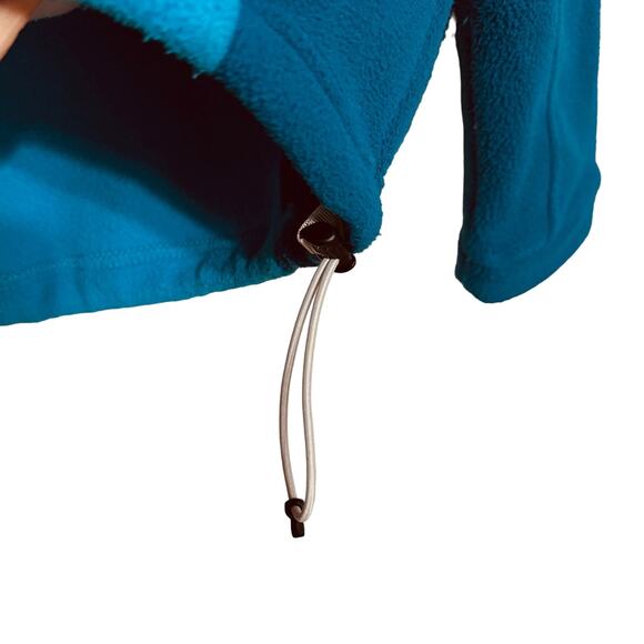 The North Face Colorblock Fleece Blue Green Womens Zip Coat Jacket M - Picture 3 of 5